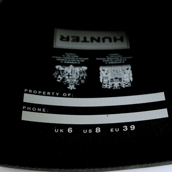 NIB Hunter Original Tall Rain Boots Matte in Black Women Size 8 - Picture 11 of 15